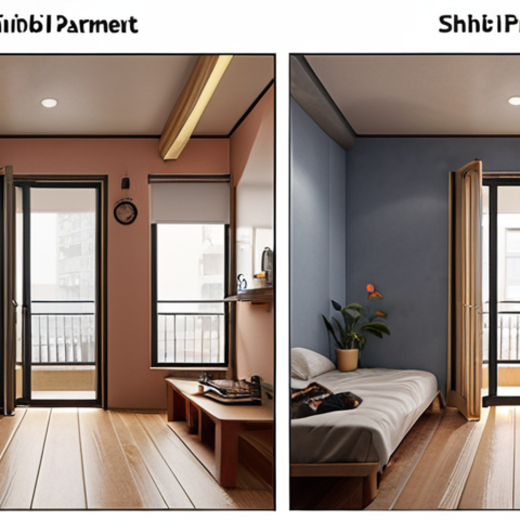 Here are two image prompts based on your insights into "Shinbi Apartment":