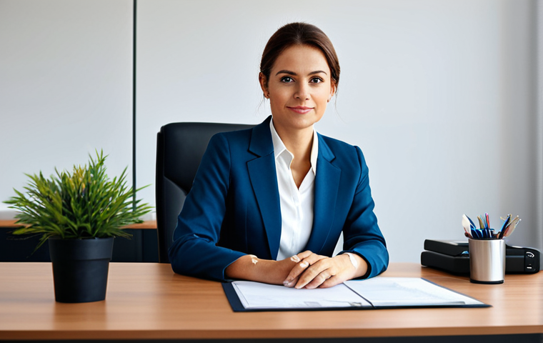 Professional Businesswoman in Modern Office**

"A professional businesswoman in a modest business suit, sitting at a desk in a modern office, fully clothed, appropriate attire, safe for work, perfect anatomy, natural proportions, professional photography, high quality, well-formed hands, proper finger count, natural body proportions, modest, family-friendly."

**