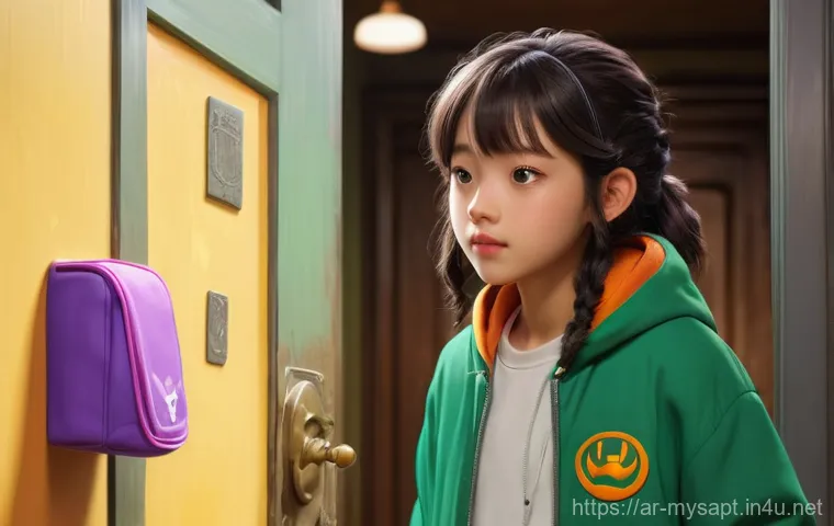 신비아파트 글로벌 인기 요인 - A vibrant, dynamic anime illustration featuring Hari, a courageous teenage girl with dark hair and b...