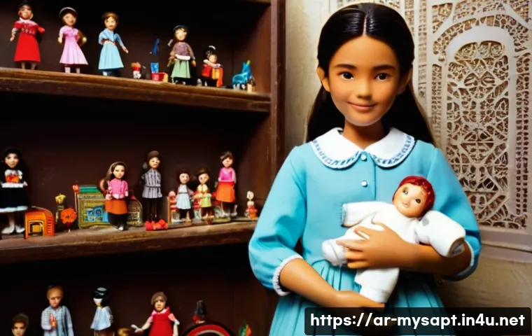 신비아파트 소장 가치 있는 굿즈 - **Prompt:** A young, enthusiastic female collector, around 20-25 years old, with her hair neatly tie...