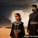 Home 17 신비아파트 구하리 가족 이야기 - A dramatic family portrait of the Johari family standing united against a dark, swirling supernatura...