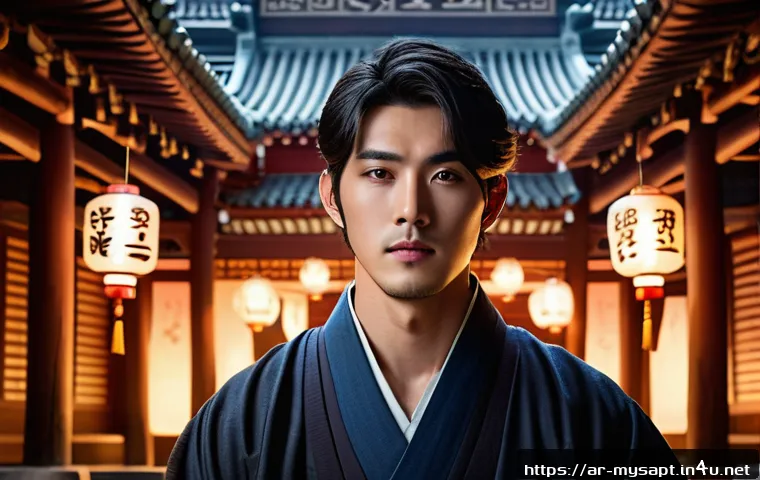 신비아파트 애니메이션 시즌별 특징 - A dynamic anime scene featuring Shinbi, a young male sorcerer in traditional Korean-inspired mystica...